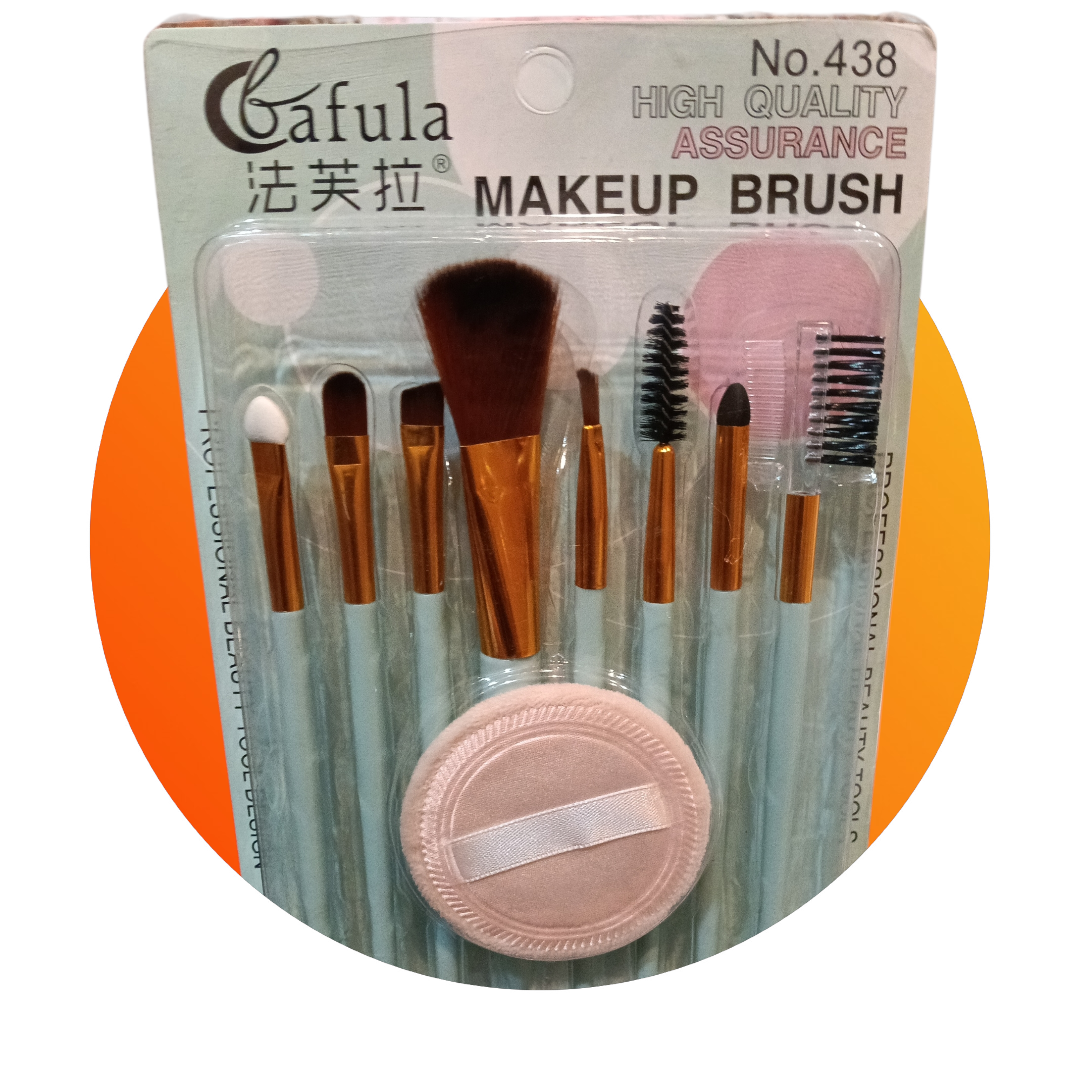 20971 Makeup tools brushes with puff. - Image 1