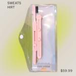 Eye brows safety and brush dual side slider.